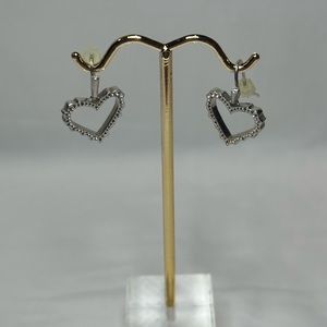 Kendra Scott Silver Heart Earrings